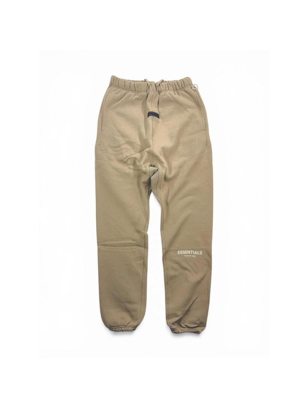 👕 Essentials Fear of God Cuffed Sweatpants Desert Taupe Large